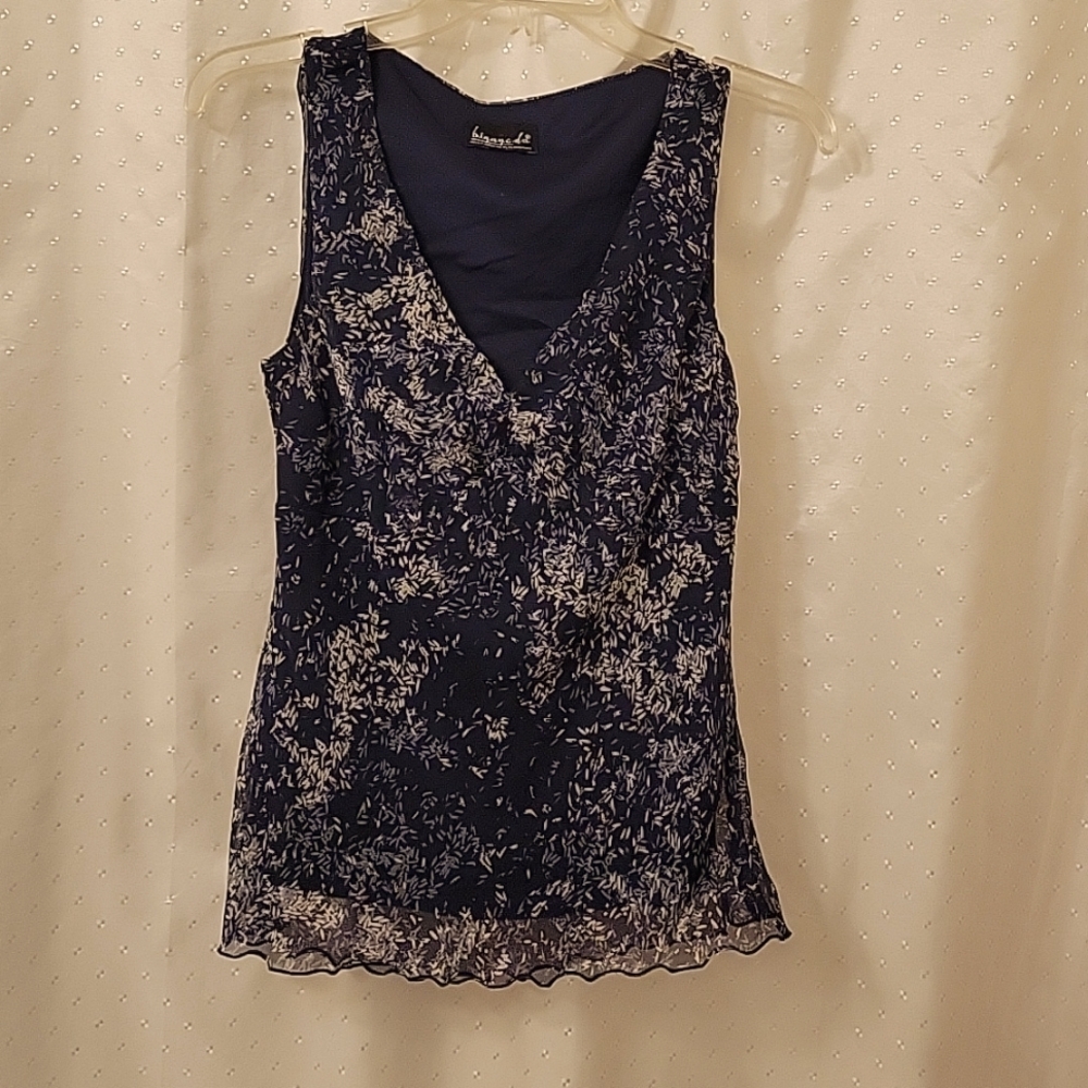 Women's biyaycda blouse, navy, size S